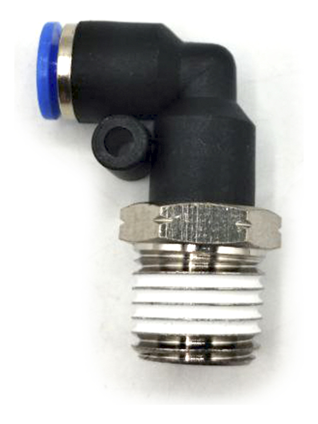 10 Pz De Conector/racor Rápido Neumático Codo 1/4 Npt X 1/8