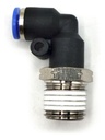 10 Pz De Conector/racor Rápido Neumático Codo 1/4 Npt X 1/8