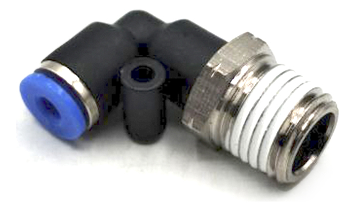 10 Pz De Conector/racor Rápido Neumático Codo 1/4 Npt X 1/8