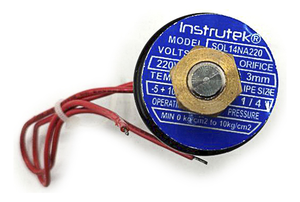 Válvula Solenoide N/a Conexión De 1/4 220v (agua, Aire, Gas)