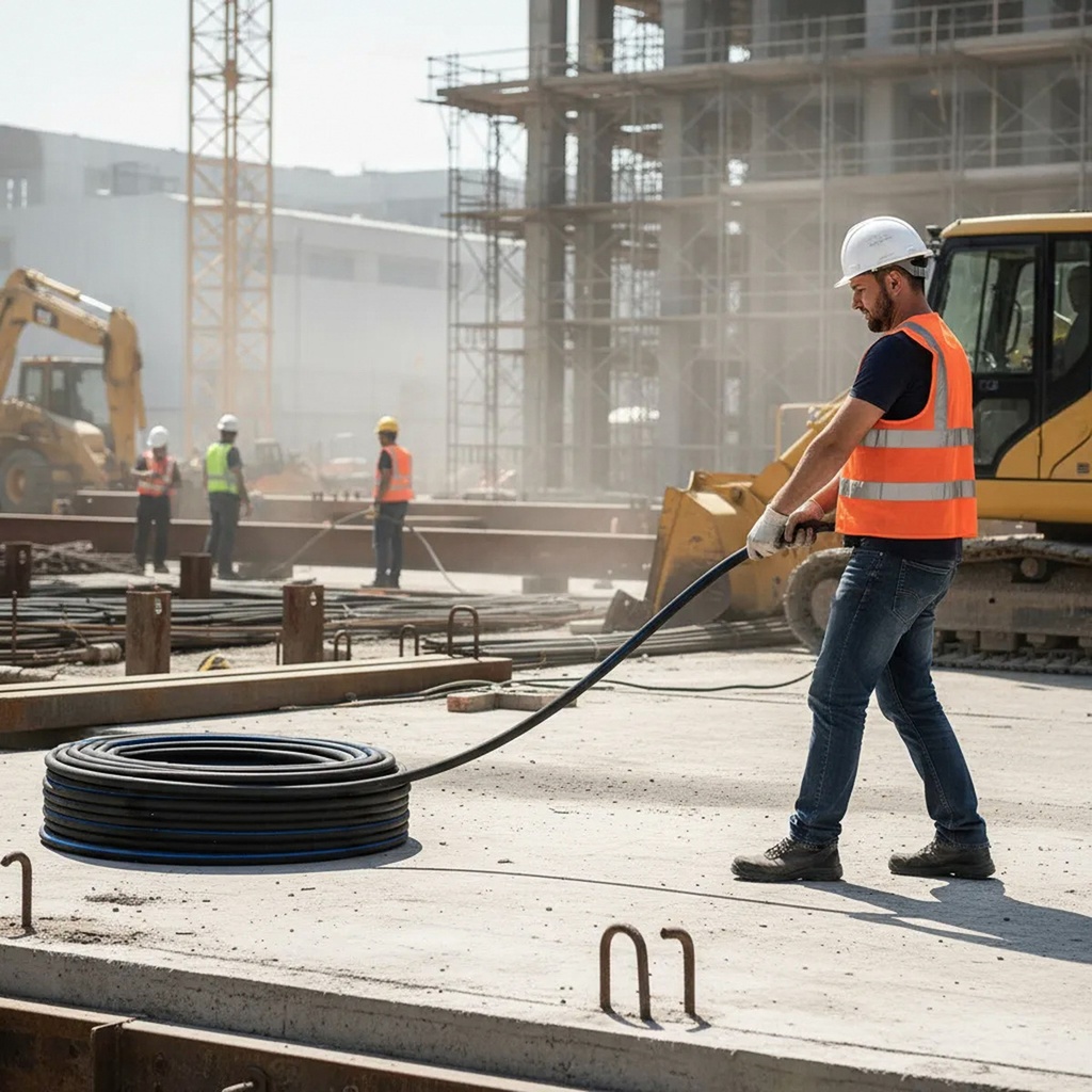 Manguera Hidráulica Saer2, Alta Presion, 100 Mts, 3/8  Azul