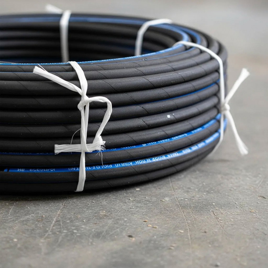 Manguera Hidráulica Sae R2, Alta Presion, 50 Mts, 1 PLG Azul