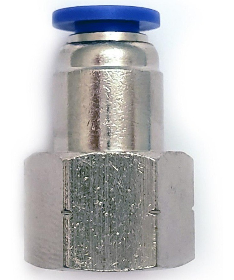 10 Pz De Conector/racor Neumático Recto Hembra 1/4 X 6mm