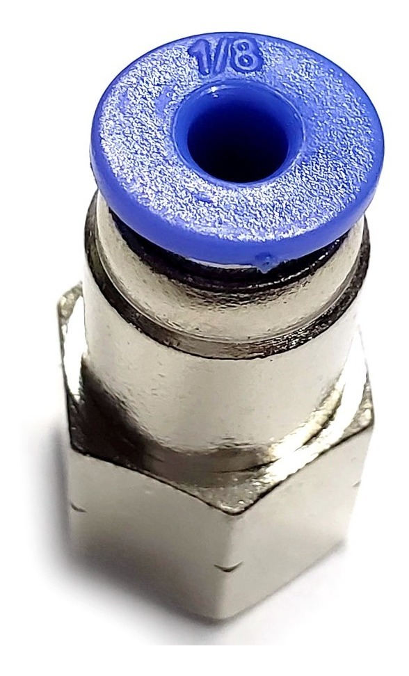 10 Pz De Conector/racor Neumático Recto Hembra 1/8 X 1/8