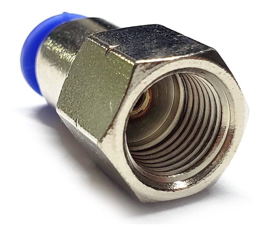 10 Pz De Conector/racor Neumático Recto Hembra 1/8 X 1/8