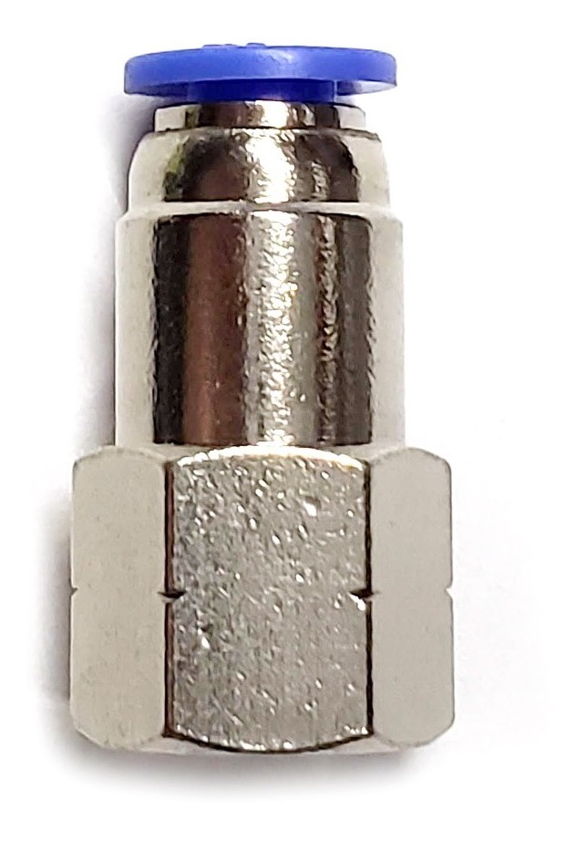 10 Pz De Conector/racor Neumático Recto Hembra 1/8 X 1/8