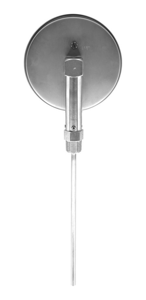 Termómetro Horno 5 PLG -100 A 500°c Vástago 9 Rosca 1/2  Npt