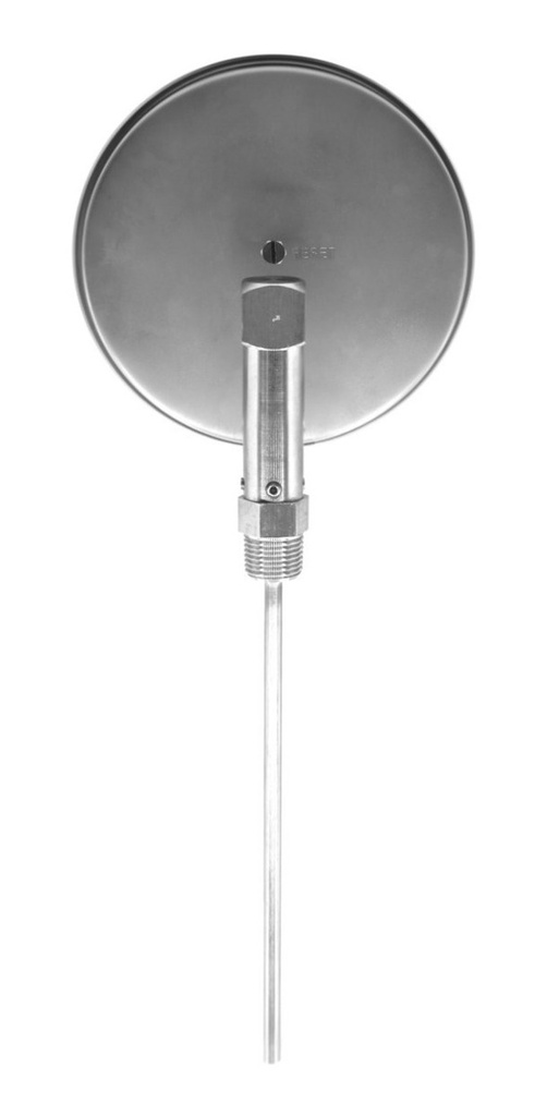 Termómetro Horno 6 PLG 0 A 150°c Vástago 9 Rosca 1/2  Npt