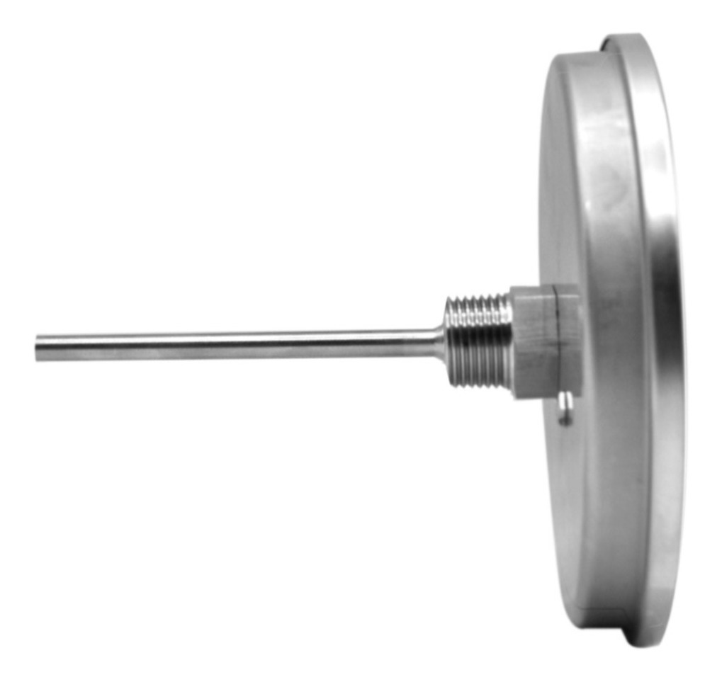 Termómetro Horno 6 PLG 0 A 300°c Vástago 4, Rosca 1/2 Npt