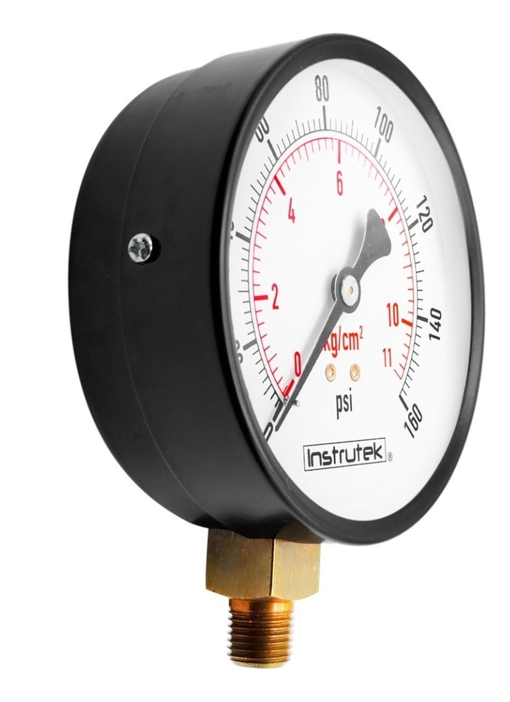 Manómetro Para Compresor Carátula 4 PLG, 160 Psi (aire, Gas)