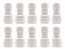 10 Pz De Reductor recto, 1/4" x 3/8" (agua)