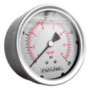 Manómetro 4", lleno de líquido (O.E.M.), 1/4" NPT, posterior, 200 psi-kg/cm2