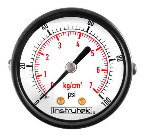 Manómetro 2", estándar, 1/4" NPT, posterior, 100 psi-kg/cm2