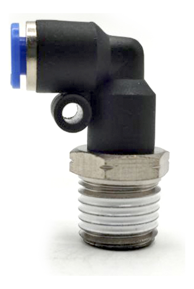 10 Pz De Conector/racor Rápido Neumático Codo 1/4 Npt X 1/8
