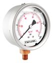 Manómetro Inox Alta Presión Glicerina 4 PLG, 1500 Psi