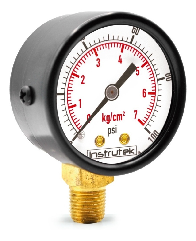 Manómetro Para Compresor Carátula 2, 100 Psi (aire, Gas)