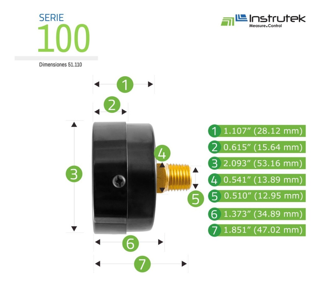 Manómetro Para Compresor Carátula 2, 160 Psi (aire, Gas)