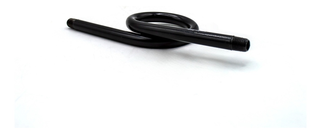 Sifón Cola De Cochino Recto Acero Al Carbón 1/2  Npt Macho