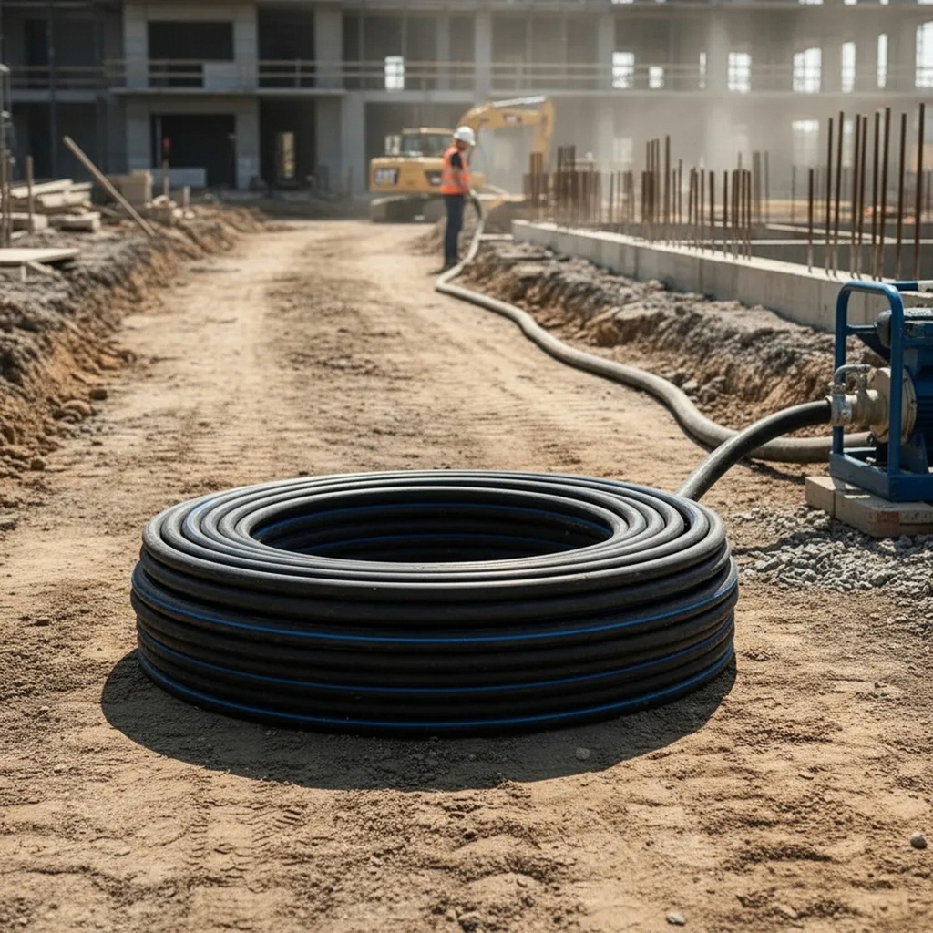 Manguera Hidráulica Sae R2, Alta Presion, 100 Mts, 1/2  Azul