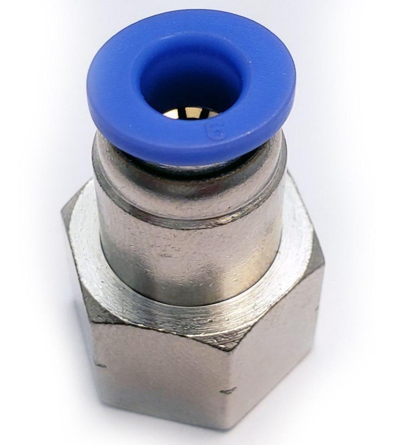 10 Pz De Conector/racor Neumático Recto Hembra 1/4 X 6mm