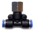 5pz Racor Rápido Neumático En Tee 1/8 Npt Hembra X 1/8 Mang.