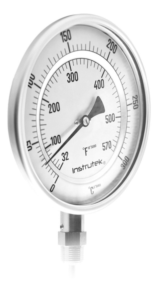 Termómetro Horno 6 PLG 0 A 300°c Vástago 9 Rosca 1/2  Npt