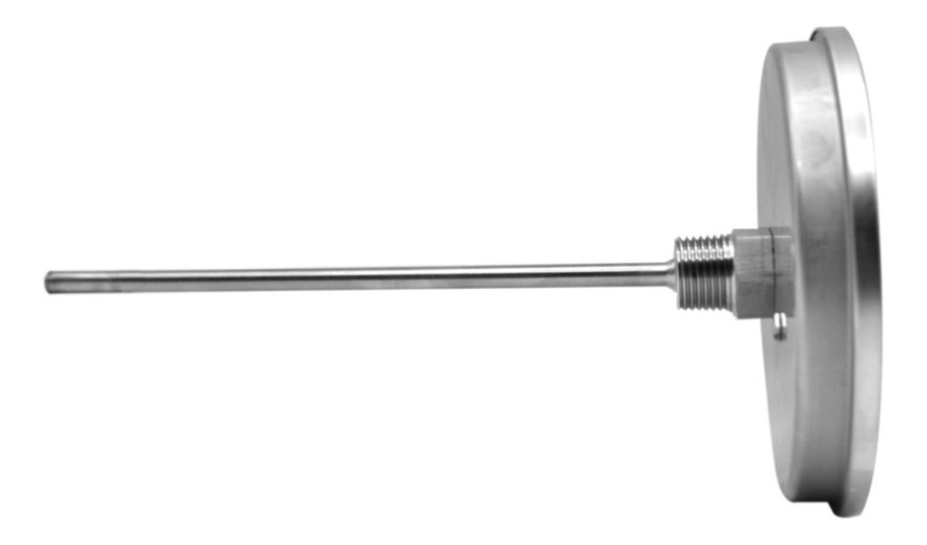 Termómetro Horno 5 PLG 100 A 500°c Vástago 6, Rosca 1/2 Npt