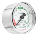 Manómetro Oxígeno Medicinal 2 PLG Alta Presión 4000 Psi