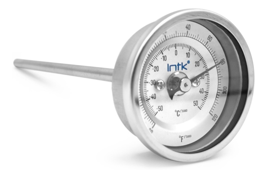 Termómetro Refrigeración 2 PLG -60 A 120°f Vást 6, Rosca 1/4