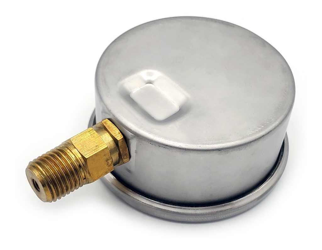 Vacuómetro Glicerina/económico 2.5 PLG, -30 Inhg (vacío)