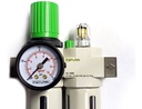 Filtro-regulador-lubricador 1/4 Alta Presión Con Manómetro