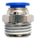 5 Pz De Conector/racor Rápido Neumático Recto 1/2 Npt X 10mm