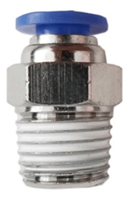 10 Pz De Conector/racor Rápido Neumático Recto 1/4 Npt X 6mm