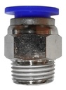 5 Pz De Conector/racor Rápido Neumático Recto 3/8 Npt X 12mm