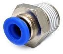 10 Pz De Conector/racor Rápido Neumático Recto 3/8 Npt X 6mm