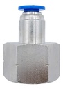 5 Pz De Conector/racor Neumático Recto Hembra 1/2 Npt X 6mm