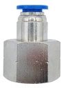 5 Pz De Conector/racor Neumático Recto Hembra 1/2 Npt X 8mm