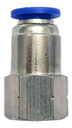 10 Pz De Conector/racor Neumático Recto Hembra 1/8  X 6mm