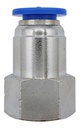 10 Pz De Conector/racor Neumático Recto Hembra 1/8  X 8mm