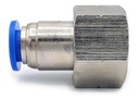 10 Pz De Conector/racor Neumático Recto Hembra 3/8 Npt X 8mm