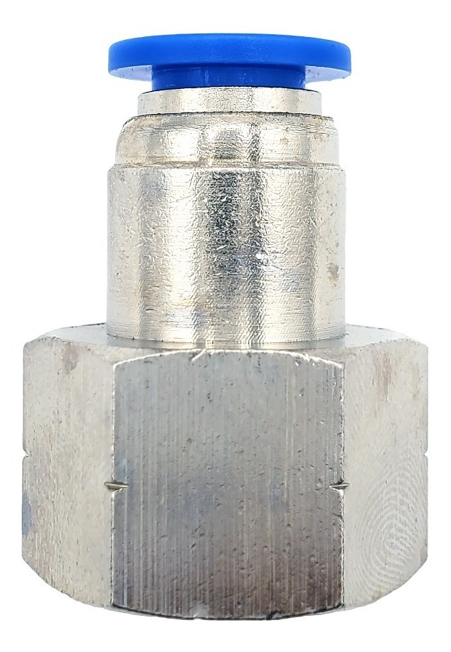 10 Pz De Conector/racor Neumático Recto Hembra 3/8 Npt X 8mm