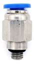 10 Pz De Conector/racor Rápido Neumático Recto M5 X 4mm