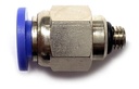 10 Pz De Conector/racor Rápido Neumático Recto M5 X 6mm