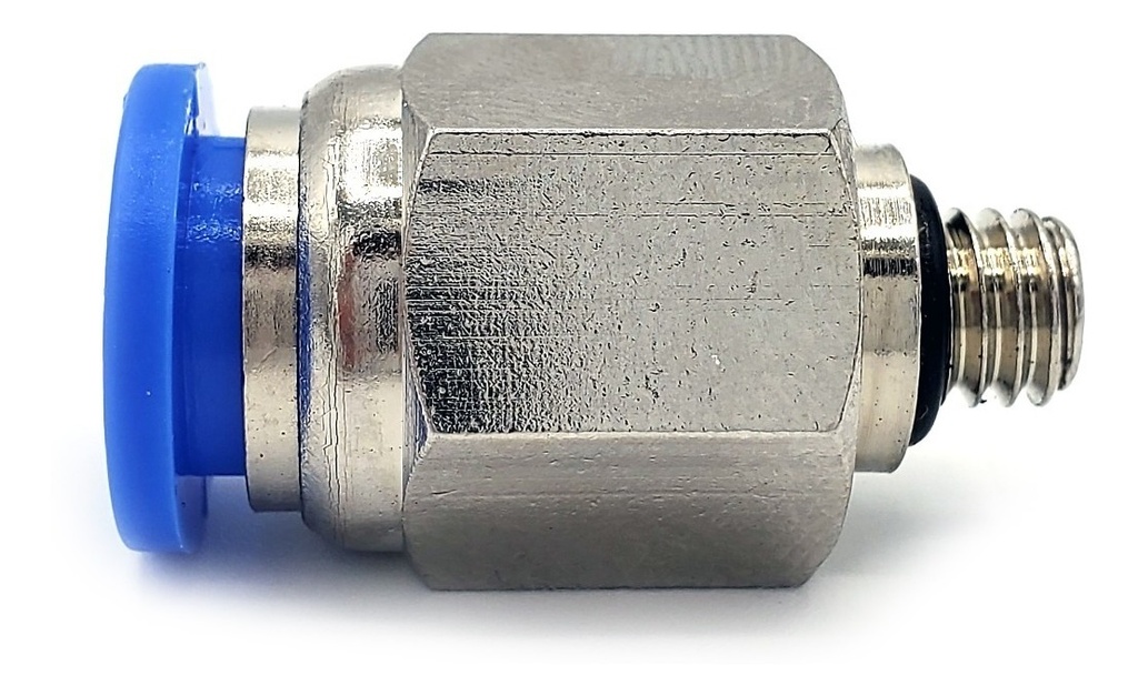 10 Pz De Conector/racor Rápido Neumático Recto M6 X 8mm 