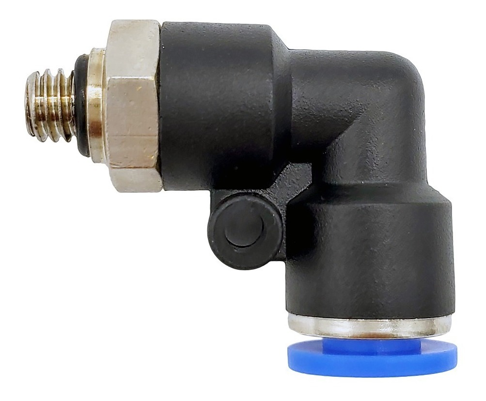 10 Pz De Conector/racor Rápido Neumático Codo M6 X 6mm