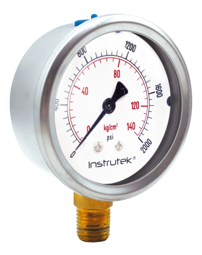 Manómetro P/ Sistema De Riego C/glicerina 2.5 PLG, 2000 Psi