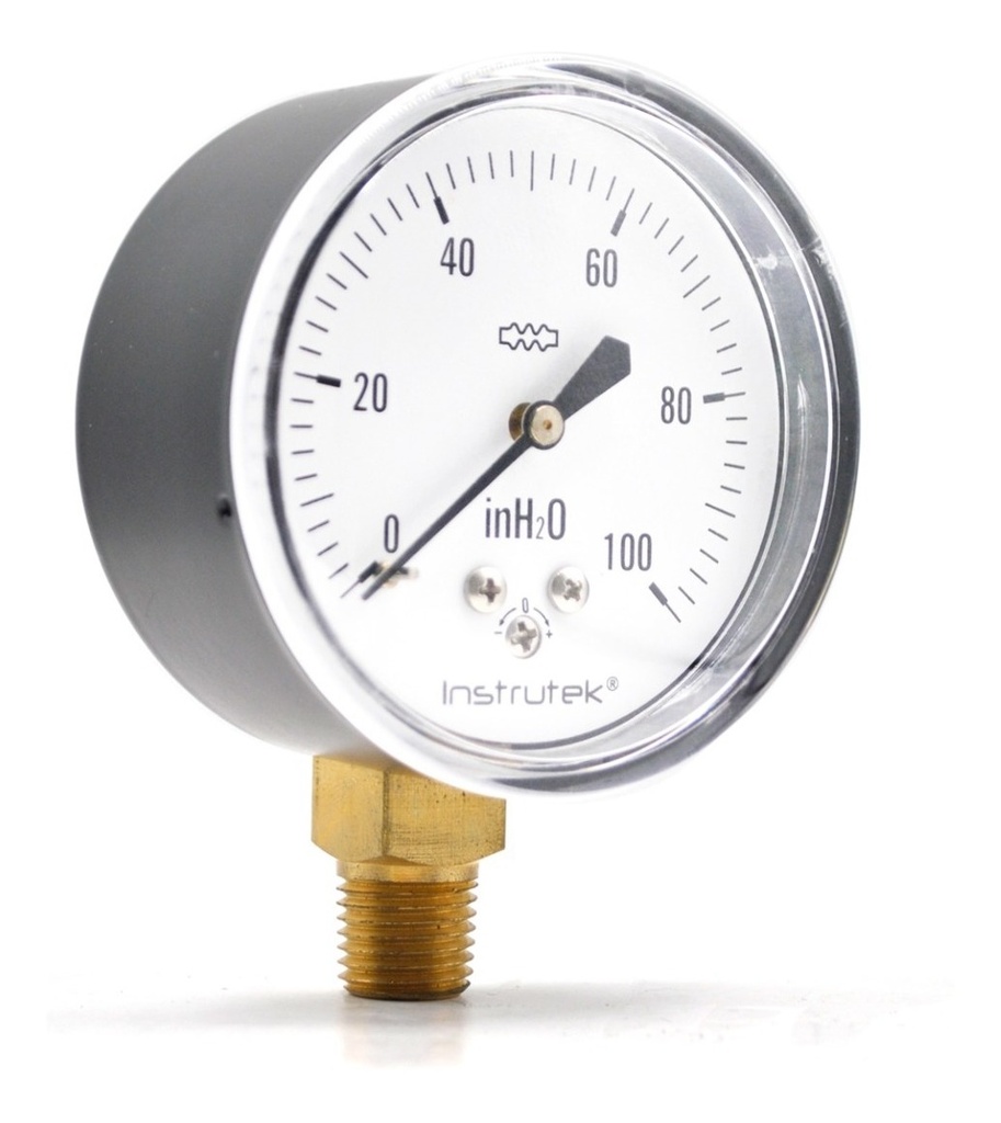 Manómetro 100 In H2o Para Gas Lp Y Natural Baja Presión