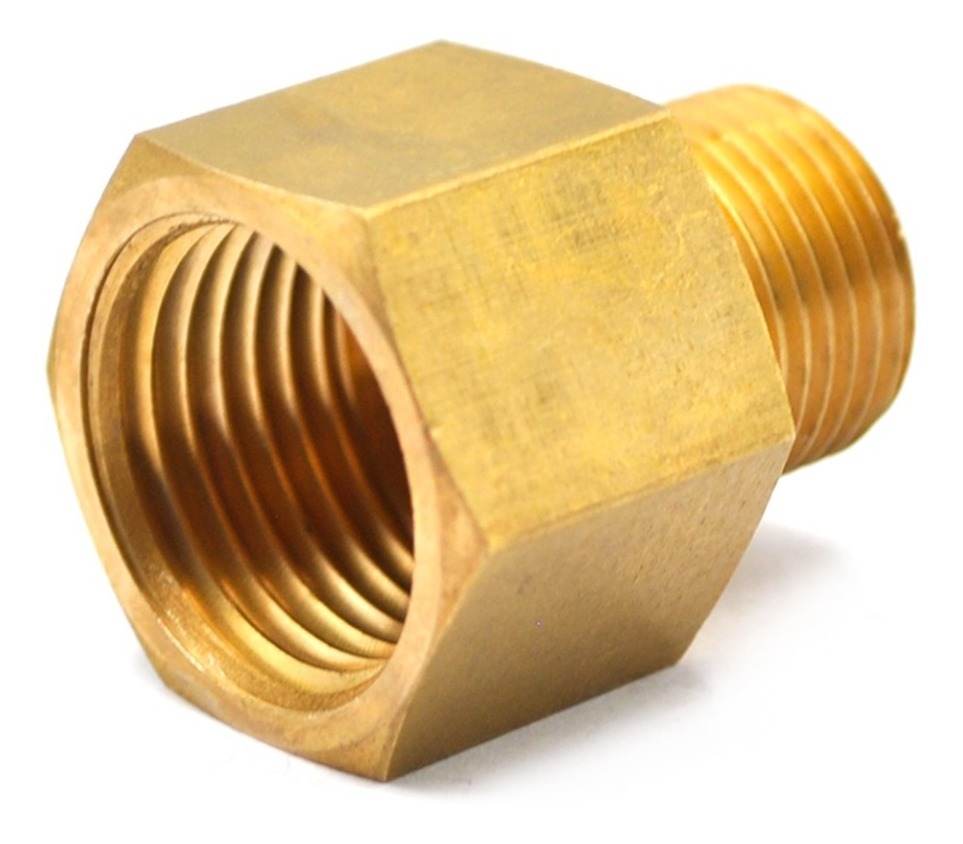 Adaptador Fabricado En Latón De 3/8 Npt A 1/4 Npt 5 Pz 