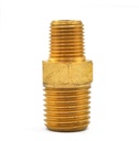 Niple Hexagonal De Latón 1/4 Npt X 1/8 Npt 10 Pz 