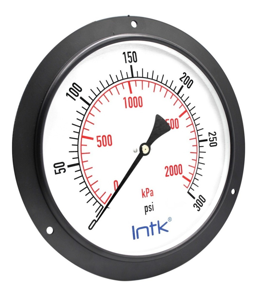 Manómetro 10 PLG Para Caldera, 300 Psi / Lectura A Distancia